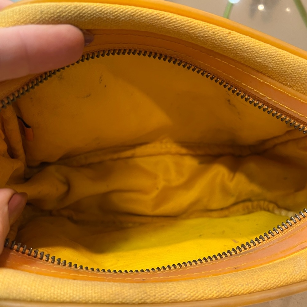 Tory Burch Yellow Cosmetic Bag - Picture 5 of 9